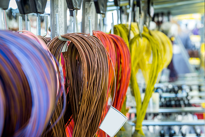 Cables en tienda